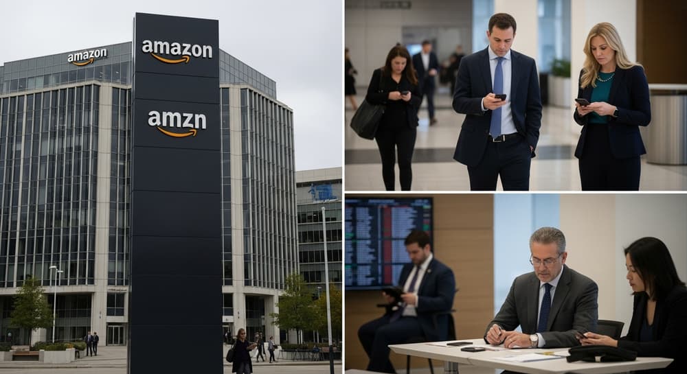 Amazon Gains 3.88% Despite Robotics Layoffs as AI Efficiency Drive Continues