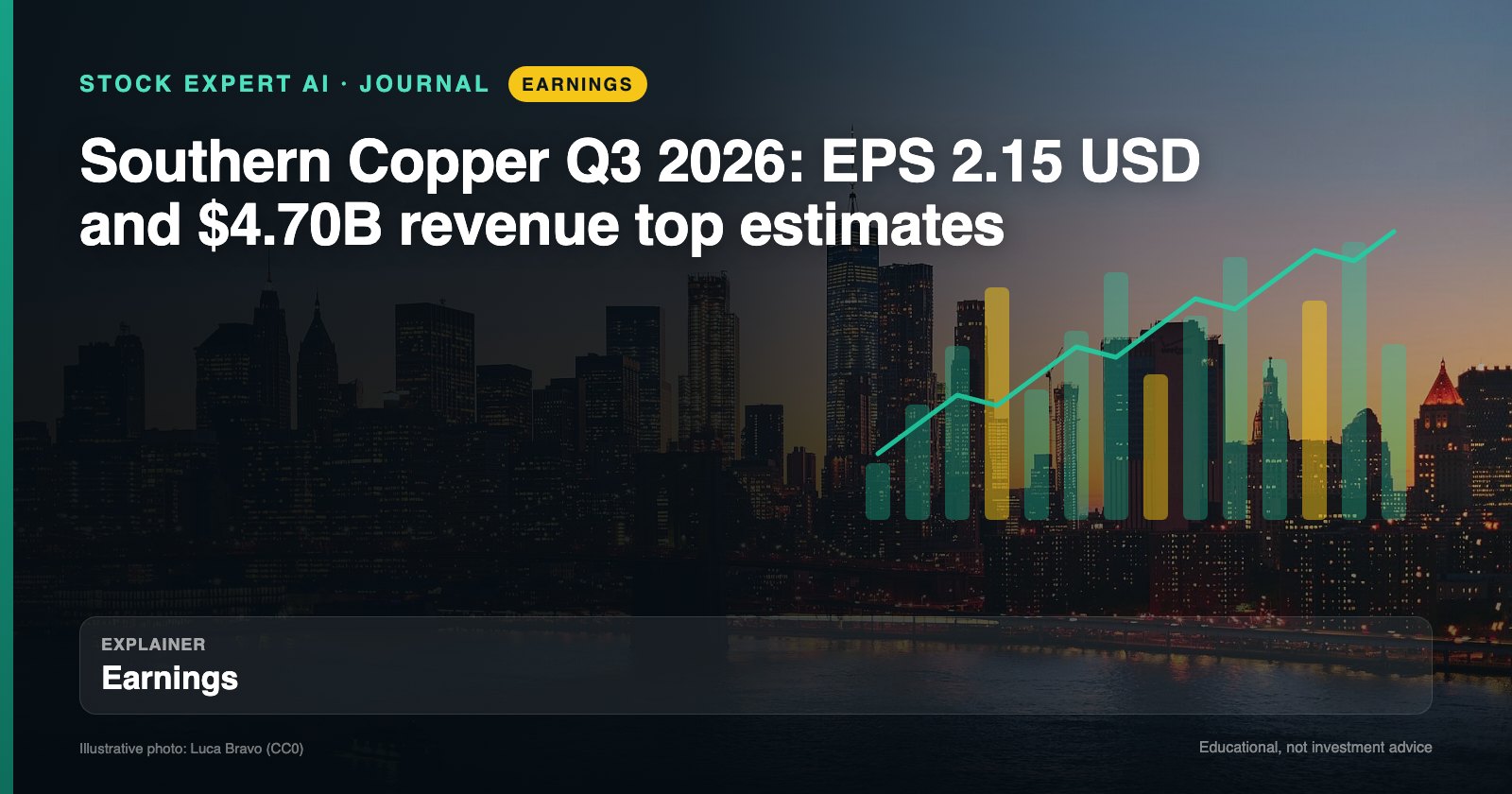 Data cover: Southern Copper Q3 2026: EPS 2.15 USD and $4.70B revenue top estimates