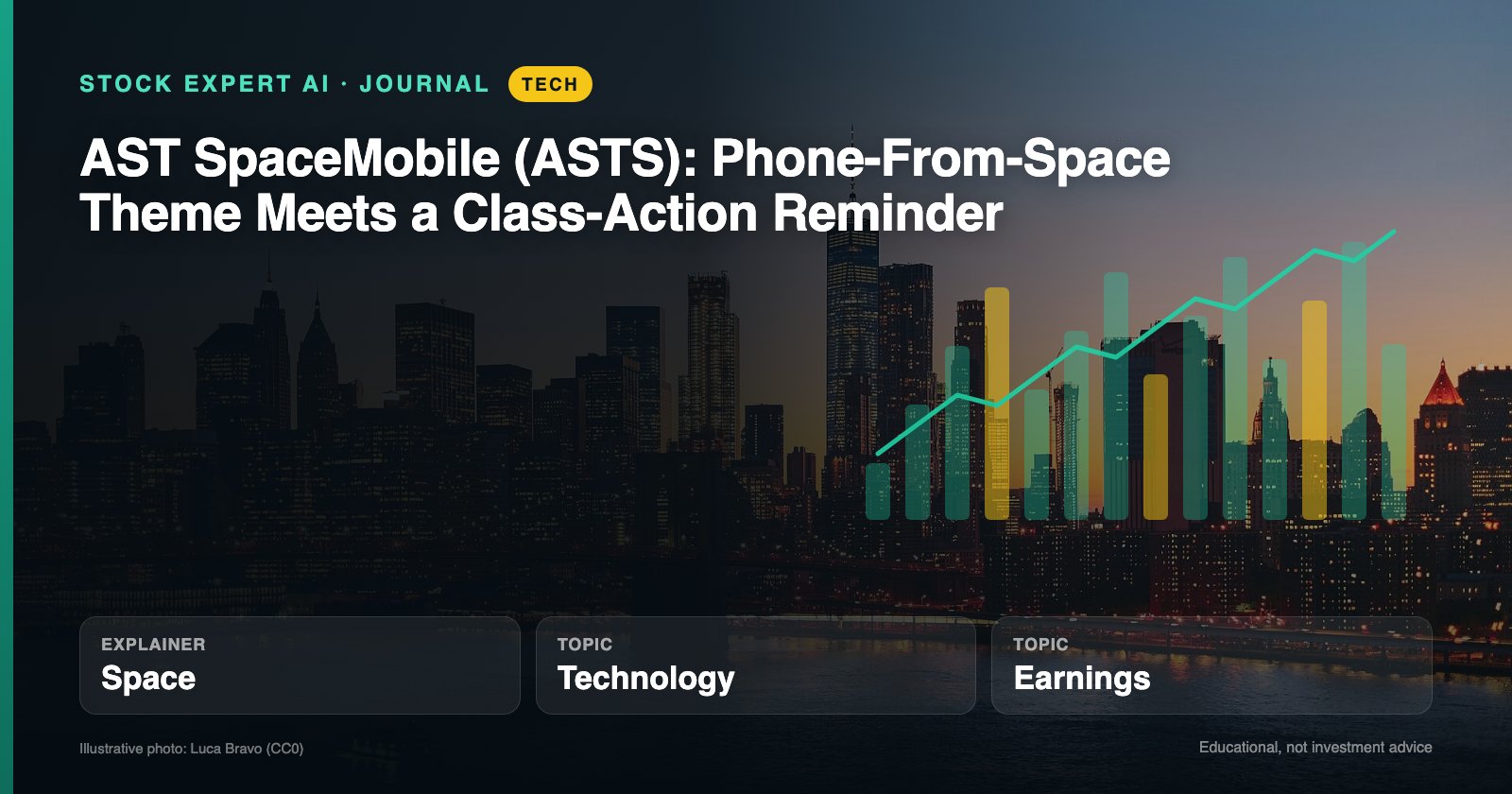 Data cover: AST SpaceMobile (ASTS): Phone-From-Space Theme Meets a Class-Action Reminder